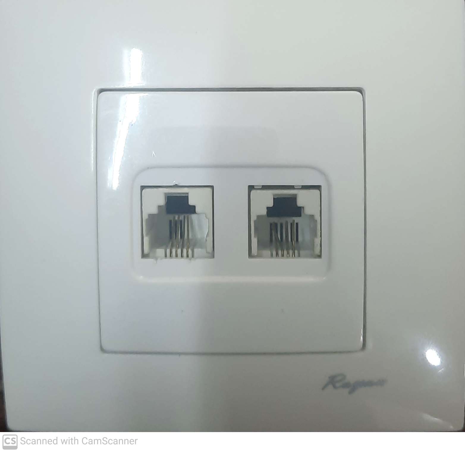 پریز ۲ سوکته تلفن